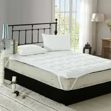 2016 New Arrival 20% Duck Down 80% Duck Feather Bed Mat 100% Cotton 233TC Single Layer Mattress Blue Satin Edging Free Shipping 2016 New Arrival 20% Duck Down 80% Duck Feather Bed Mat 100% Cotton 233TC Single Layer Mattress Blue Satin Edging Free Shipping