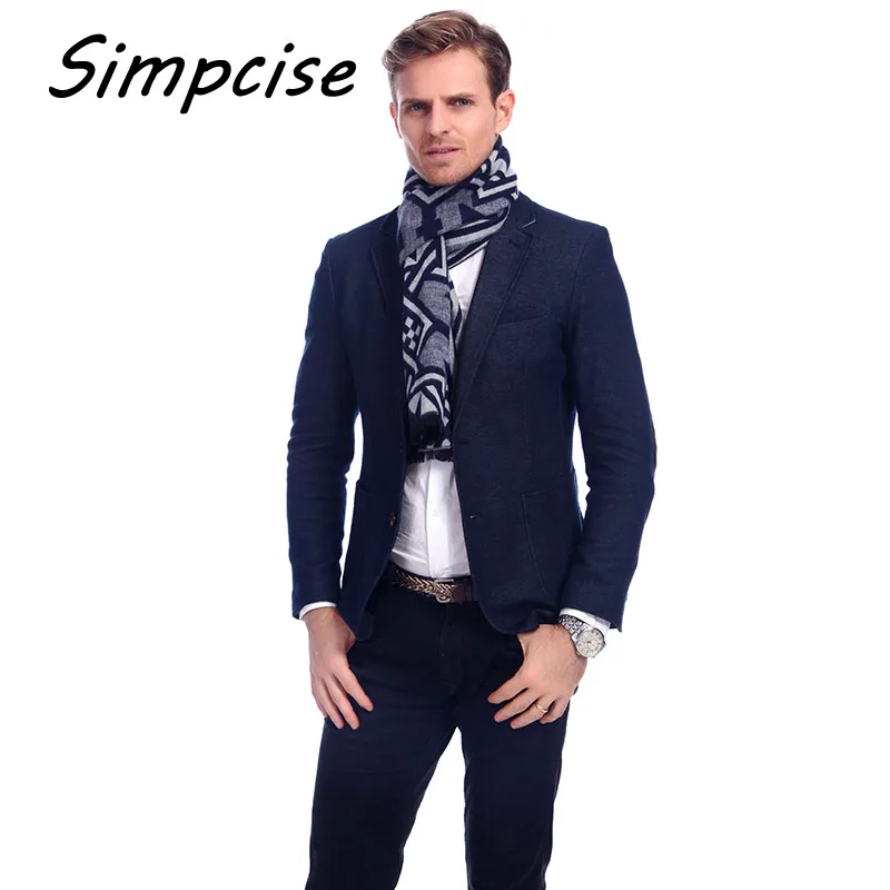 wool scarf mens Men's 2021 new Autumn and winter fashion scarves men  warm wool scarves cashmere scarf A3A18918 mens linen scarf