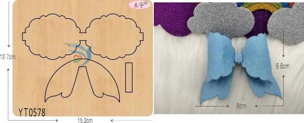 

Lace Bow-5 DIY new wooden mould cutting dies for scrapbooking Thickness-15.8mm/muyu/YT0578