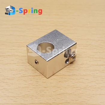 

TMTCTW FDM Heater Block 10mm Bore For Extruder Hotend Nozzle All-Metal Aluminum 15*20*25mm For 3D Printer
