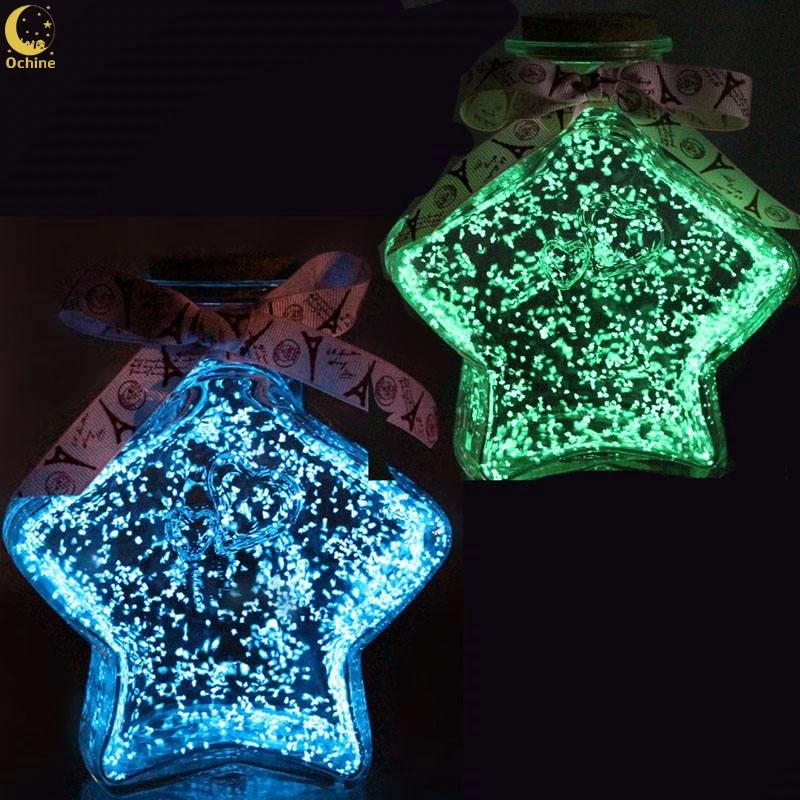 

Ochine 1 Pcs DIY Bright Glow Sand Party Super Luminous Particles Glow Pigment In The Dark