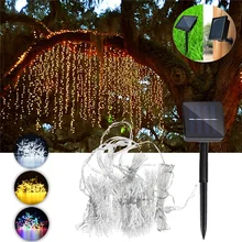 LED Solar String Lights Outdoor Solar Powered 300LED Waterproof Curtain Light Night Lamp Garden Christmas Party Solar Light LED Solar String Lights Outdoor Solar Powered 300LED Waterproof Curtain Light Night Lamp Garden Christmas Party Solar Light