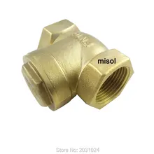 Горизонтальный оборотный клапан, 3/", DN20, латунный обратный клапан