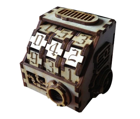 

DIY Wooden Steaming Counter 0~9 3bits Blood Recorder for War Chess Table Game