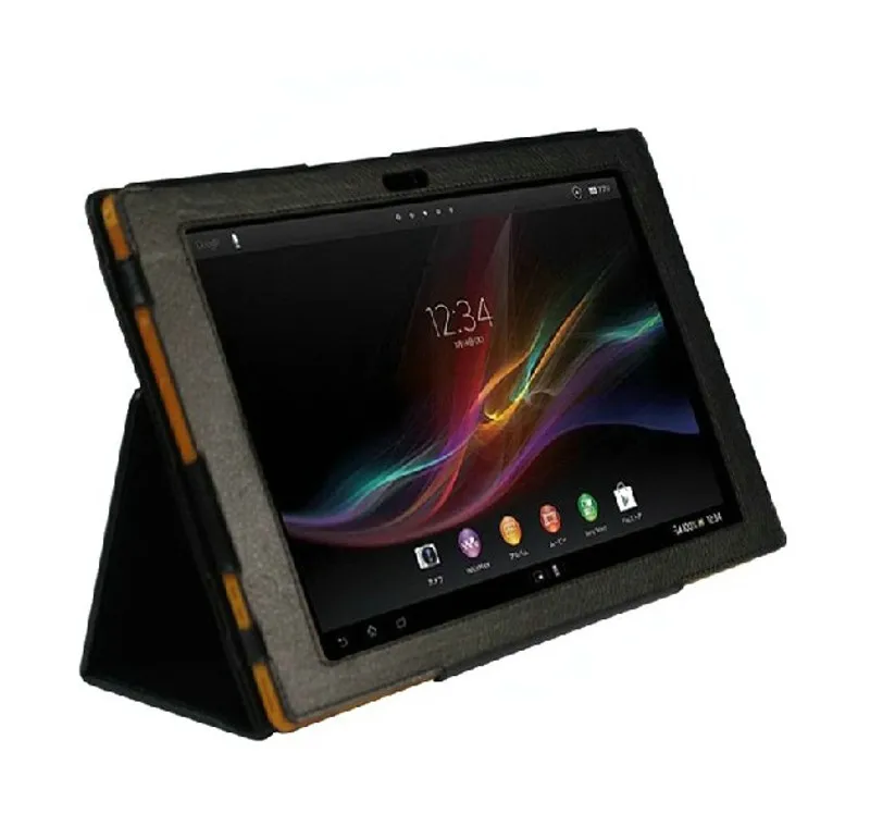 Новый 2-папка люкс Магнитный Folio Stand кожаный чехол защитный чехол для Sony Xperia Tablet Z sgp311 SGP312 sgp321 10,1"