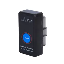 Супер Мини ELM327 V1.5 Bluetooth 4.0 с чипом PICI8F25K80 OBD2 OBDII автомобиля код сканер переключатель для Android IOS Symbian Windows