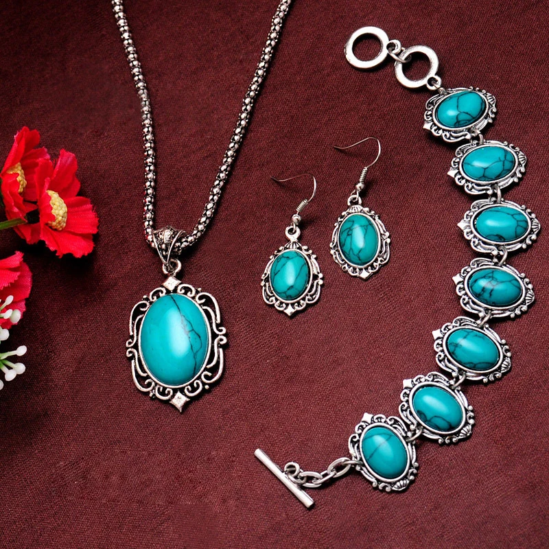 Комплект из колье серёг и браслета серебристого цвета|colorful jewelry sets|jewelry sets for