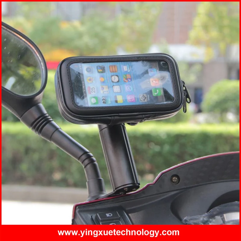 Fully Adjustable Scooter Motorcycle Mirror Mount Holder Water