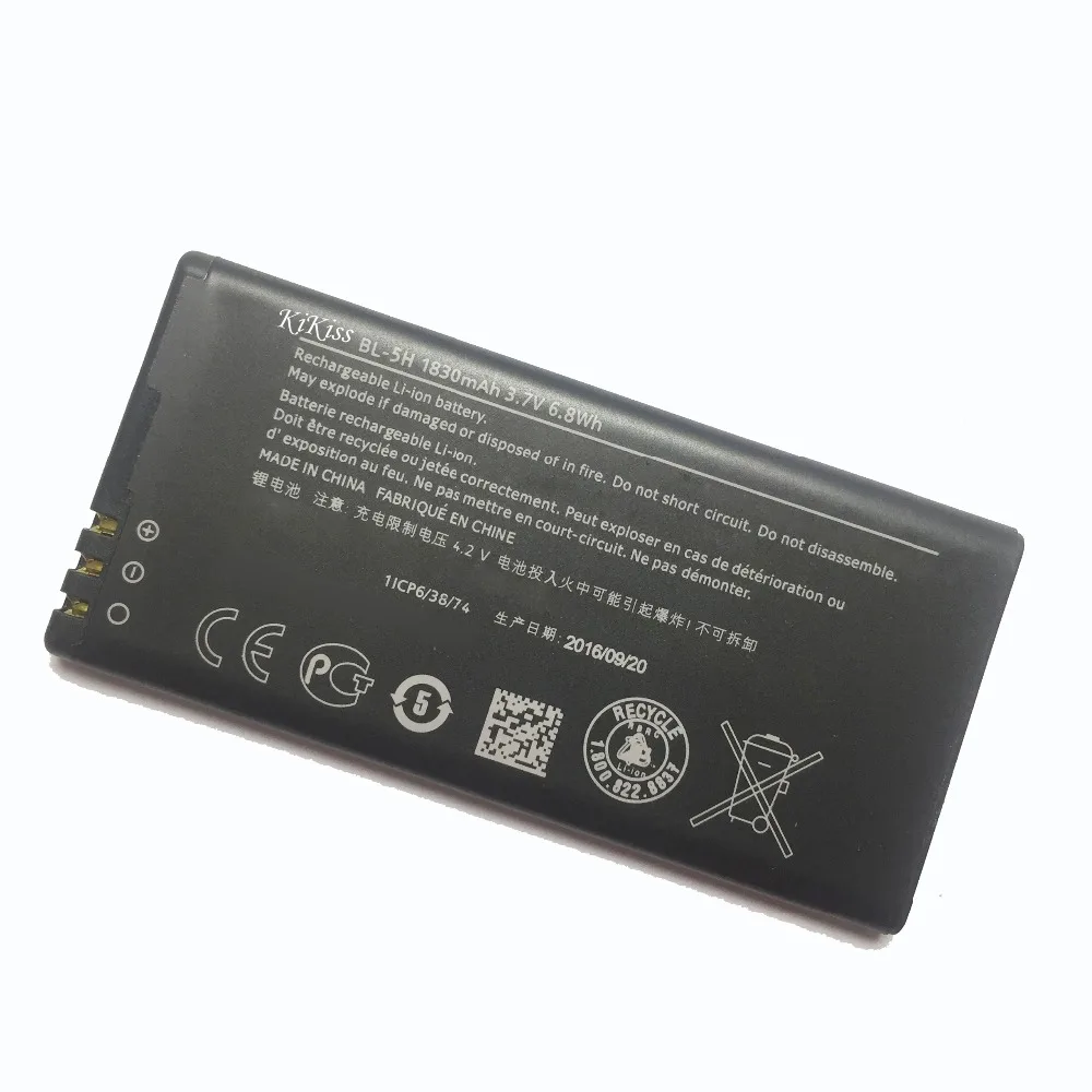 Аккумулятор для мобильного телефона BL-5H для Nokia Lumia 630 Lumia630 RM-977 RM-978 Moneypenny RM 977 978 BL 5H 1830mAh
