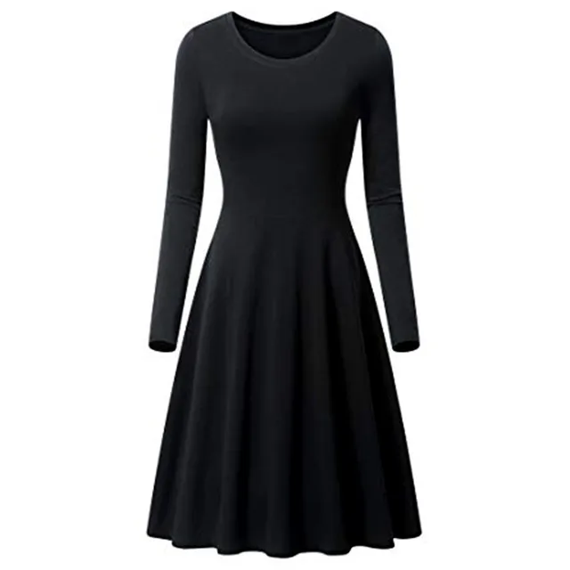 Buy Winter Dress Women Clothes 2019 Vintage Solid Long