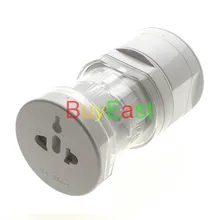 Адаптер для путешествий в мире, сменная вилка для Великобритании/ЕС/США/Австралии/Китая, работает в более чем 150 странах белого цвета