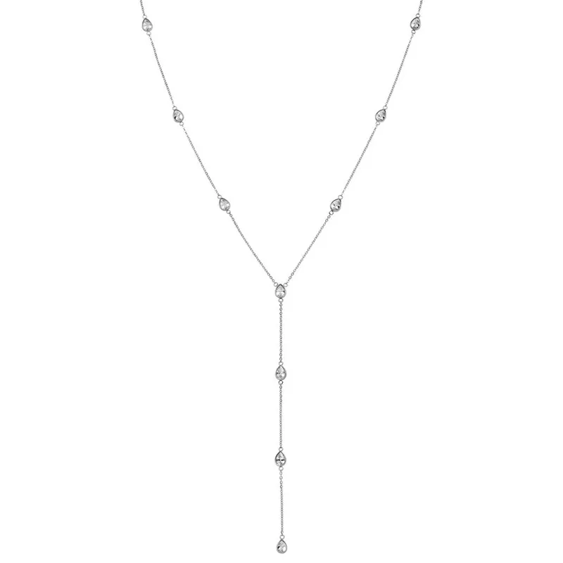 TEARDROP NECKLACE SILVER