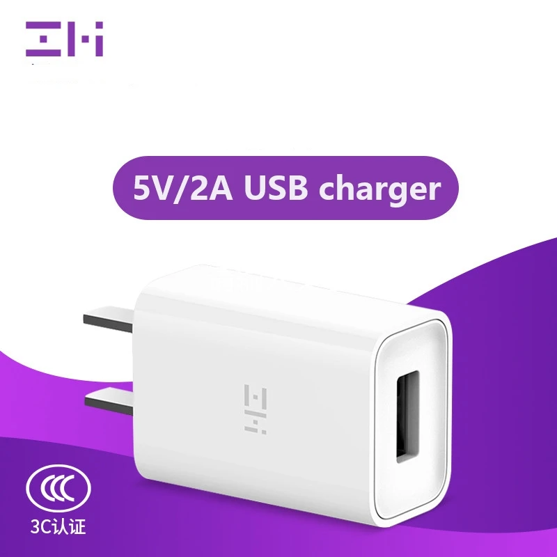 

Original ZMI mobile phone usb charger Power adapter charging plug for iPhone xs max xr x 8 7 6s plus 5 usb phone charger wall 2A