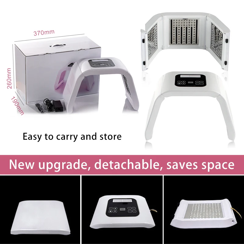  7 Color LED Photon Light Therapy Beauty Machine PDT Lamp Skin Rejuvenation Acne Remover Anti-wrinkl - 4000011987702