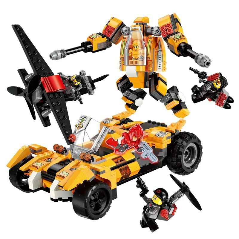

New Power squad Howling Gale Jet Ice Shield Armoured Car Model Building Blocks Sets Bricks Educational Toys for Children gift