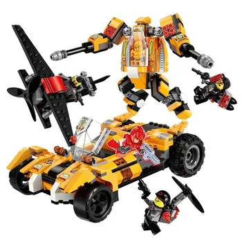 

New Power squad Howling Gale Jet Ice Shield Armoured Car Model Building Blocks Sets Bricks Educational Toys for Children gift