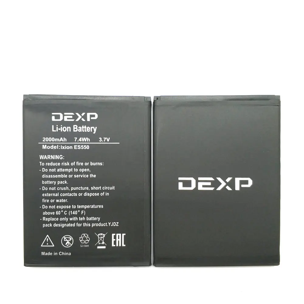 2019 New 2000mAh ES550 Battery for DEXP Ixion ES550 ES 550 Mobile phone Accumulator Parts