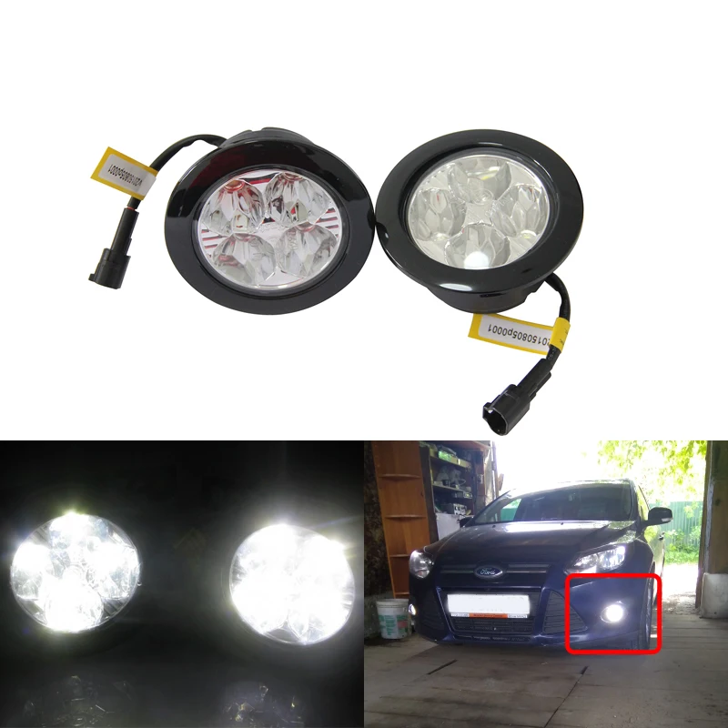 2PCs/Pair 3.5Inch 90MM E4 CE Led Front Fog Light Assembly Kit For