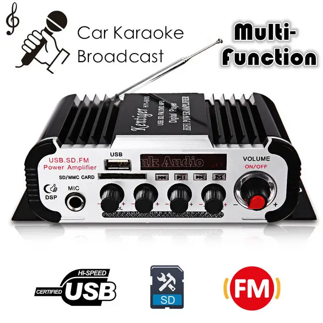 Cheap Nobsound HY-600 Hi-Fi Digital Stereo Power Amplifier USB/SD/FM Car Audio MIC Karaoke Broadcast Cheap Nobsound HY-600 Hi-Fi Digital Stereo Power Amplifier USB/SD/FM Car Audio MIC Karaoke Broadcast