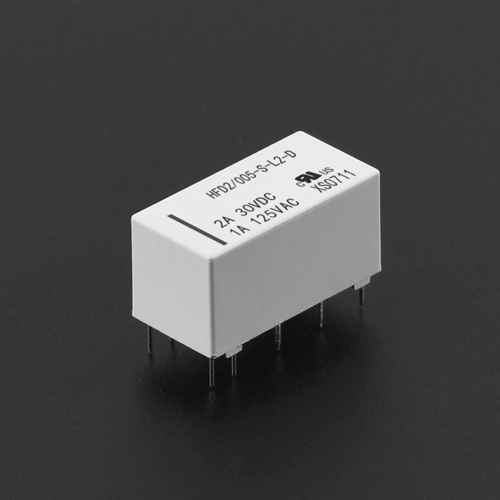 

HFD2/005-S-L2 HFD2-005-S-L2-D 12V Coil Bistable Latching Relay DPDT 2A 30VDC 1A 125VAC HFD2/005-S-L2-D Realy