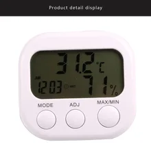 Крытый ЖК-дисплей термо-гигрометры с подставкой Мини Цифровой термометр гигрометр для дома