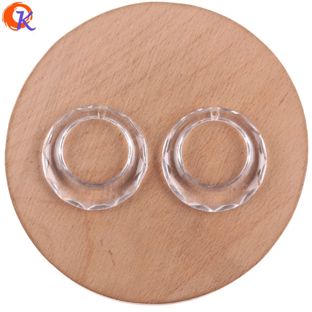 

Cordial Design 34x34mm 260Pcs Jewelry Accessories/Clear Beads/Acrylic Beads/Round Shape/DIY Making/Hand Made/Earring Findings