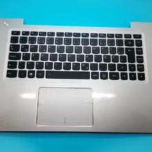 Подлокотник для ноутбука клавиатура для lenovo U430P U430T U430 Touch английский США Германия 90203161 с сенсорная панель с подсветкой верхний чехол