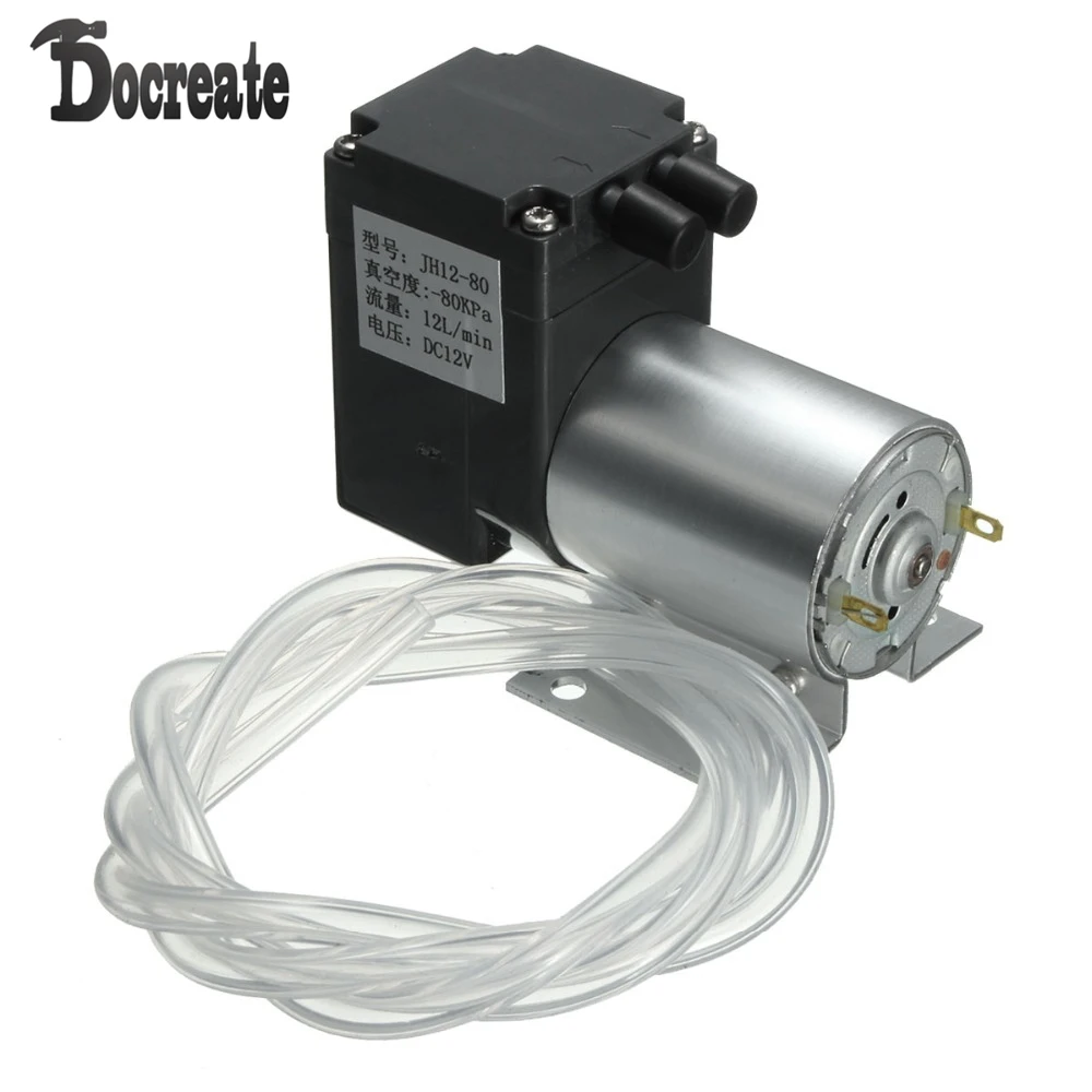 DC 12V Mini Vacuum Pump Negative Pressure Suction Pump 12L/min 120kpa