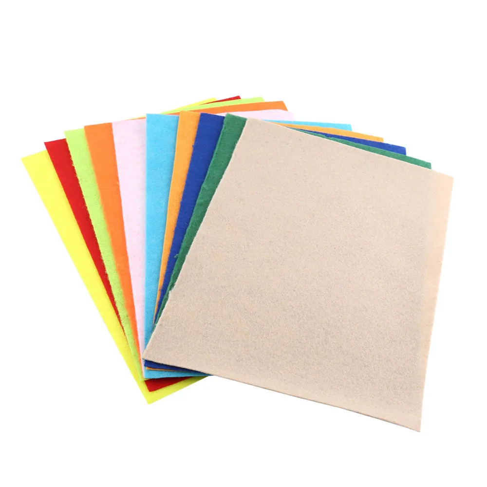 Смешанный цвет 10 A4 смешанный нетканый Войлок Ткань DIY материал для плюшевой ткани аксессуары для дома ручной работы