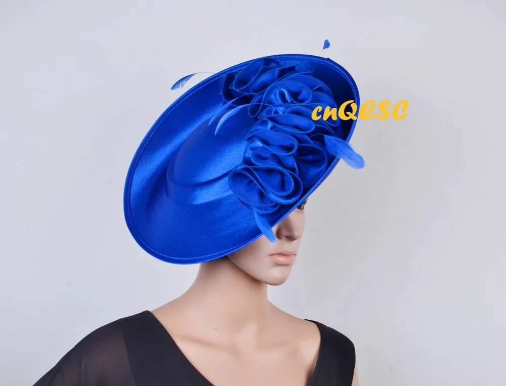 

Wholesale NEW Large Matte satin fascinator sinamay hats Formal dress hat for wedding Women's hat Races.FREE SHIPPING.QF118