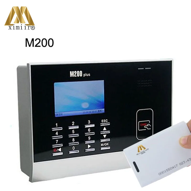 

Biometric 125KHZ ID card time attendance RFID card time recording M200 smart card time clock TCP/IP proximity card time recorder