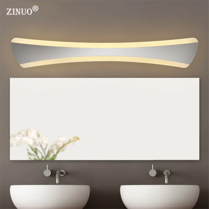 

Simple Bathroom Mirror Light 14W 42CM LED Acrylic Bathroom Wall Sconce Lamp Make-up Waterproof Anti-fog Lamps 220V