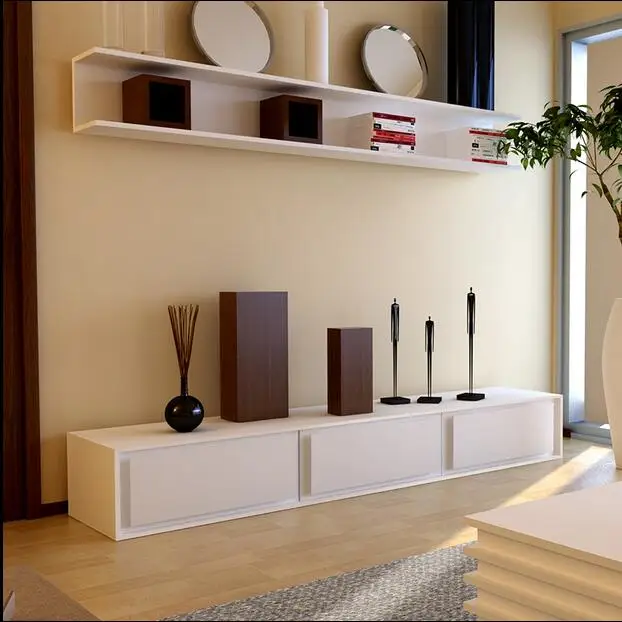 Gabinete de TV minimalista moderno gabinete de TV Paquete de