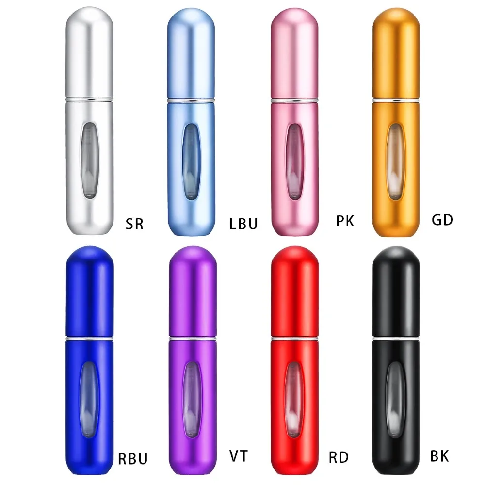 

5ml Mini Refillable Perfume Bottle Atomizer Perfume Atomizer Spray Parfum Flacon vide cosmetique Jar Metal Travel Spray Bottle