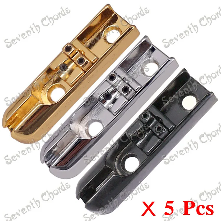 

A Set of 5 Pcs Single Individual Bridge Saddles Tailpiece for 5 String Bass Guitar Replacement parts