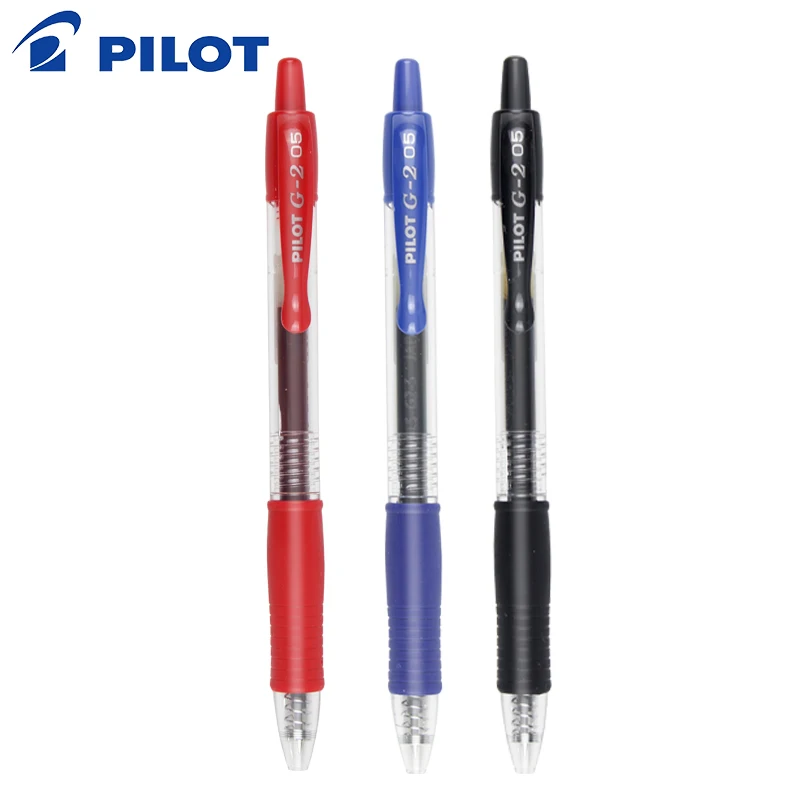 Гелевая ручка PILOT Push-type, 1 шт., BL-G2, черная, синяя, красная, ручка для подписи, большая емкость, школьные принадлежности, офисные принадлежности, канцелярские принадлежности