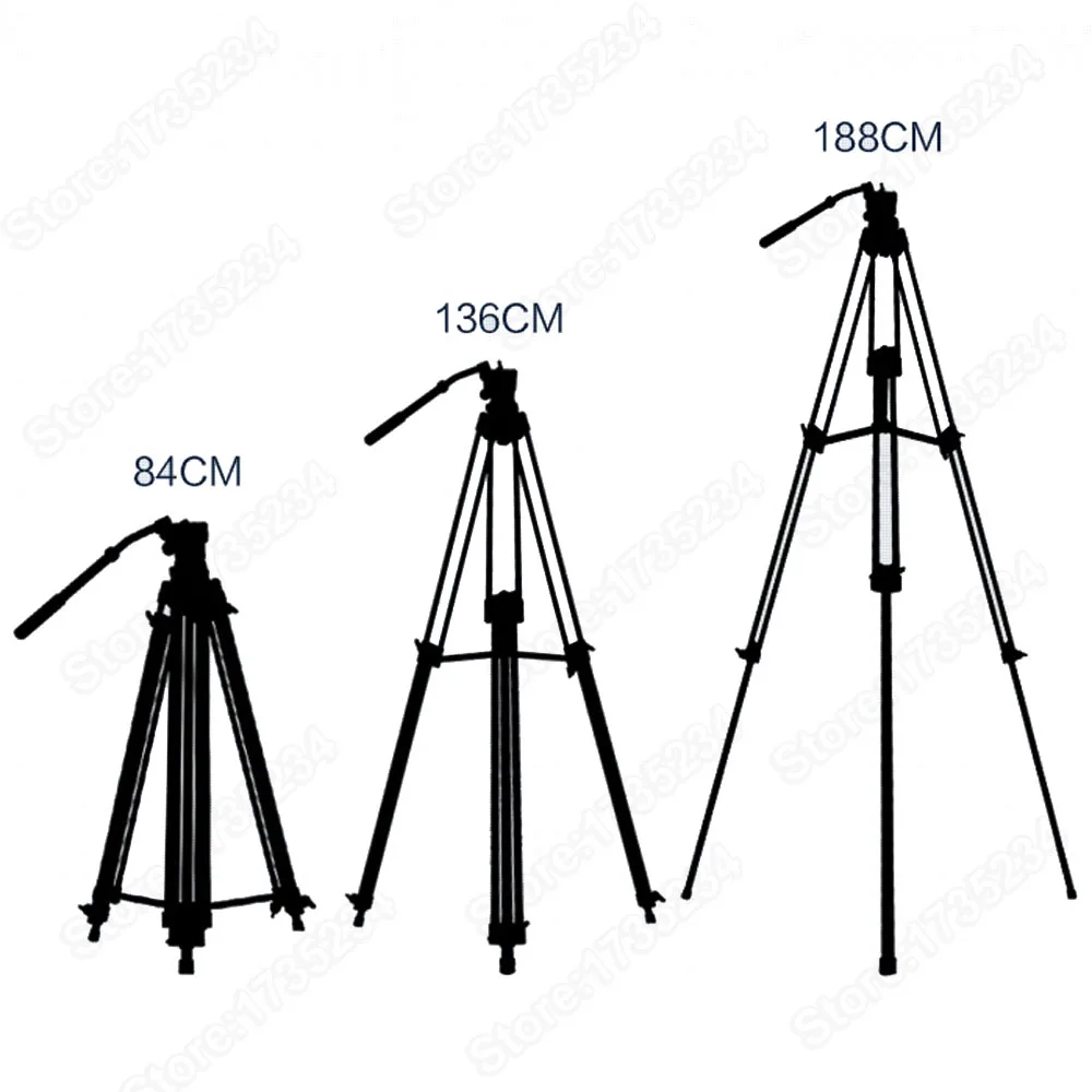 WF718 профессиональный фото видео штатив DSLR камера треножный Штатив для тяжелых условий работы с жидкой головкой для Canon Nikon видеокамера Sony видеокамера
