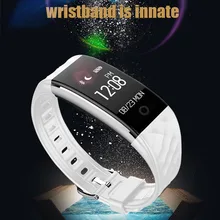 0,96 дюймов Экран сенсорная кнопка IP67 браслет часы Пульс сердцебиение monior Фитнес трекер