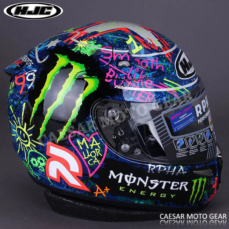 Graffiti Hjc 10 Men Motorcycle Helmet 