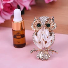 Алмазный автомобиль воздуховыпускное отверстие Сова автомобильного воздуховыпускного отверстия диффузор освежитель воздуха орнамент логотип роскошного автомобиля духи