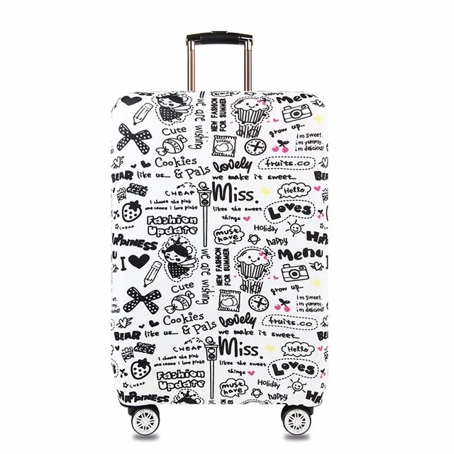 HMUNII чехол, плотный эластичный чехол для багажа, защитный чехол на молнии для 18-30 дюймов, чехол для багажника, чехол для путешествий, чехлы, сумки, A1-14 - Цвет: A2