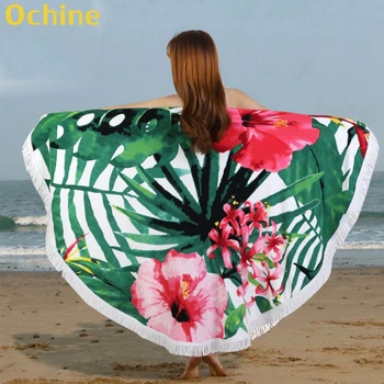 

Swimming Sunscreen Bath Towel BeddingOutlet Modern Wall Tapestry With Plage Tassel Circle Beach Shawl Mat Carpet Blanket