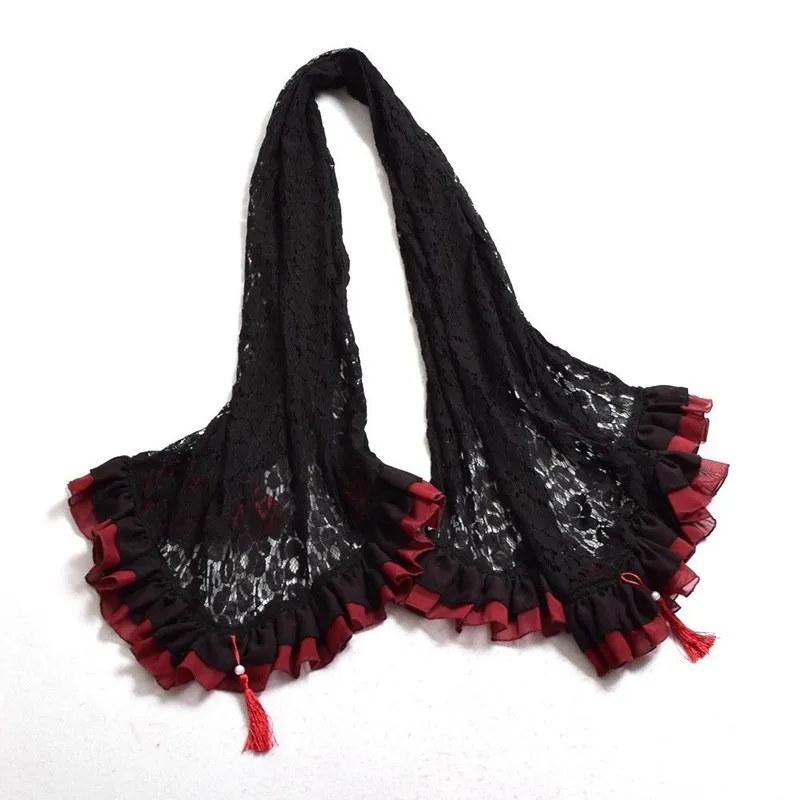 Lace Falbala Scarf (3)