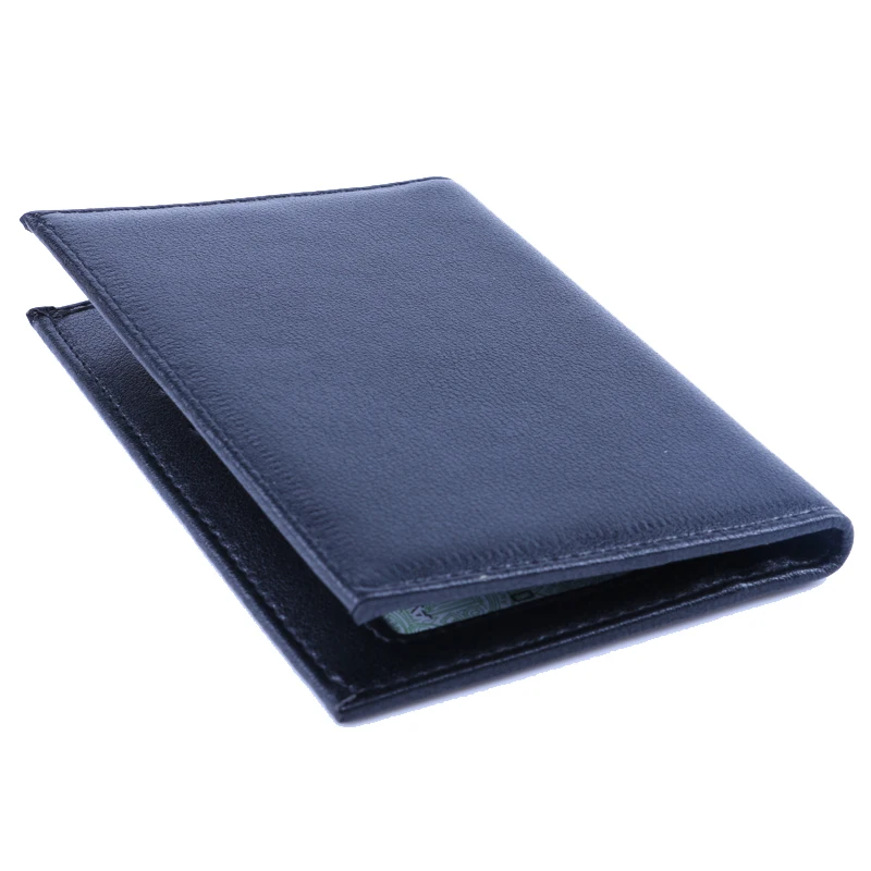 New Multifunctional waterproof Leather passport case for men Brand logo