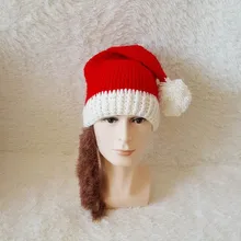 Рождество Санта шляпа красный Шапки для рождественские украшения и Костюмы Санта-Клауса для рождественской вечеринки хит