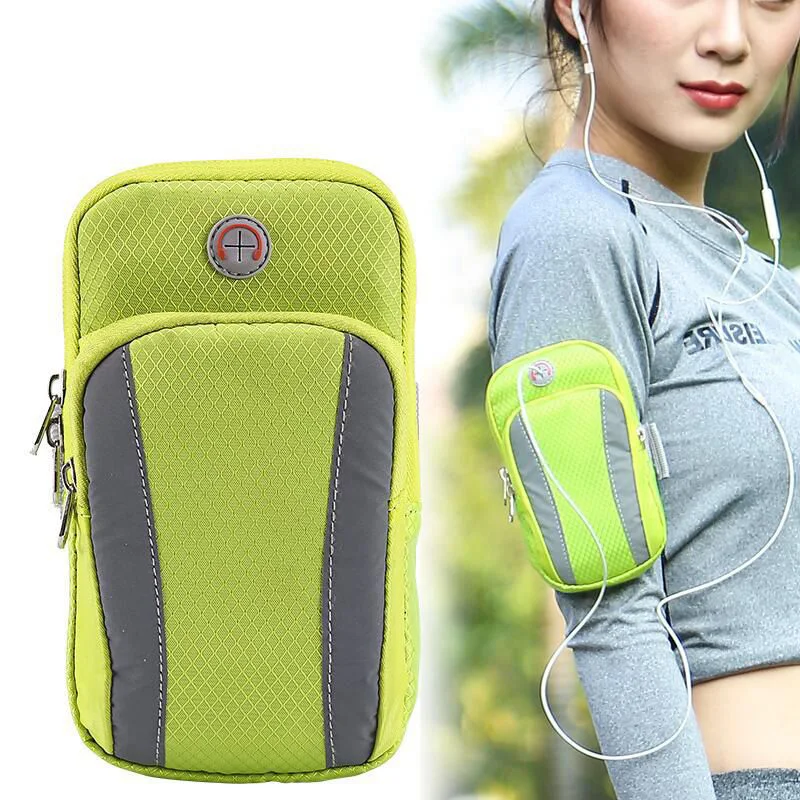 

Outdoor Arm Pack Waterproof 4-6inch Mobile Phone Bag Portable Night running Headphone Bag Women And Men Waist Packs Fitness Bag