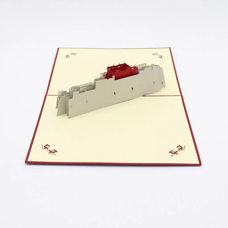  3D Laser Cut Handmade Carving China Tibet Potala Palace Paper Invitation Greeting Cards PostCard Cr - 32793410939