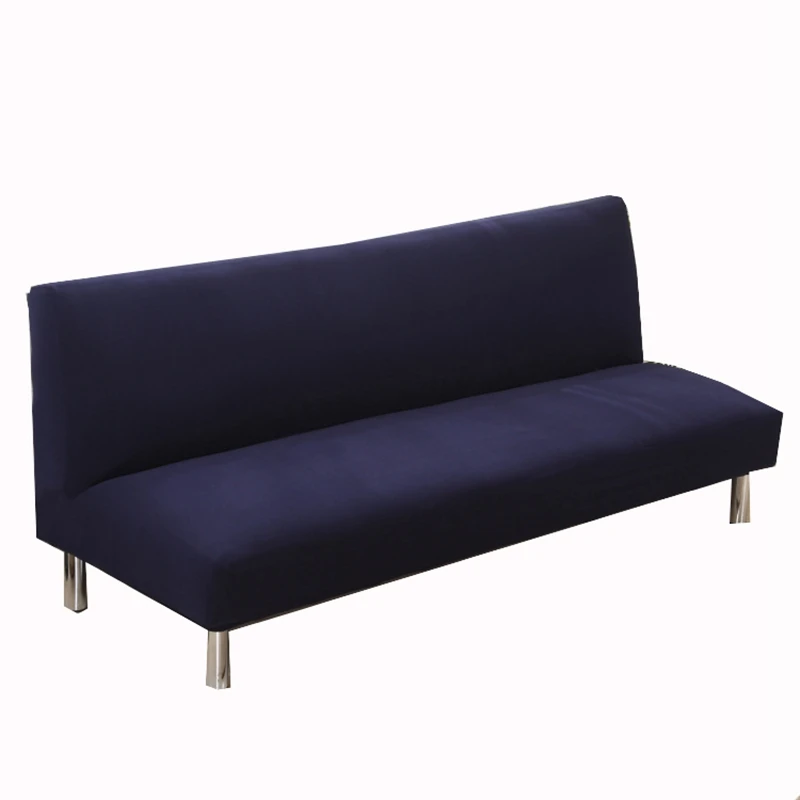 Navy Blue Armless Couch Sofa Slipcovers For Home Decoration Universal