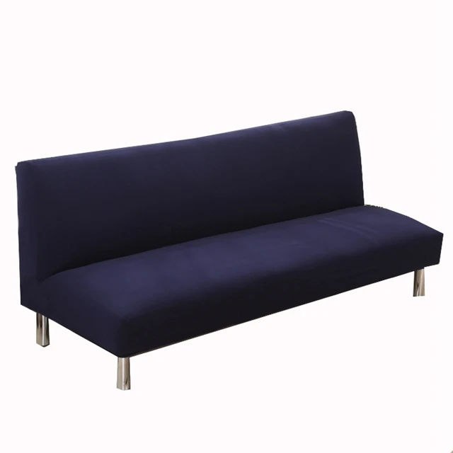 Navy Blue Armless Couch Sofa Slipcovers For Home Decoration Navy Blue Armless Couch Sofa Slipcovers For Home Decoration Universal Stretch Bed Covers Multi Color Elastic