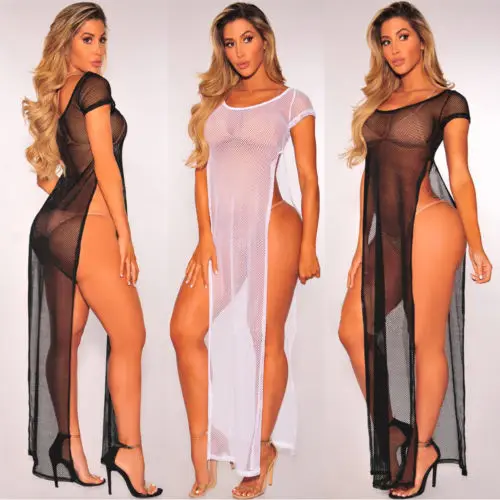 

Summer Women Bathing Suit Sexy High-Slit Bikini Beach Dress